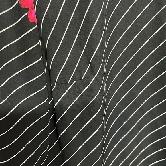 Apt.9 Blouse Hi -Low Floral Stripes Top ✝️ - Picture 7 of 11